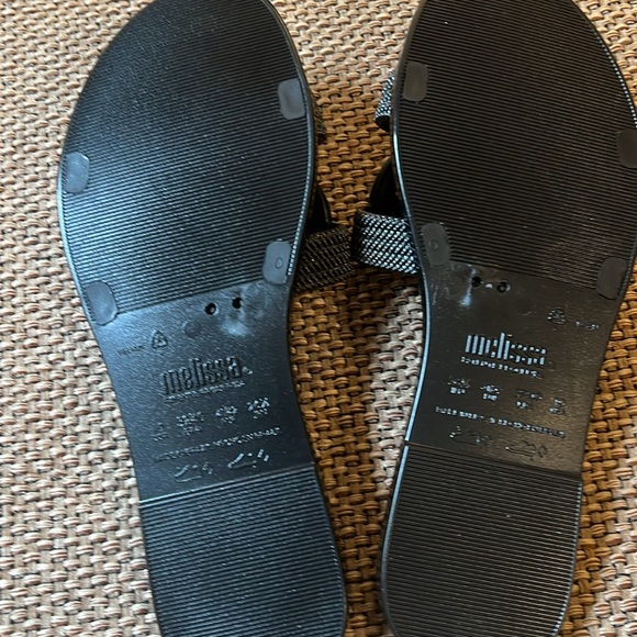 New Melissa soulmate black slides in size 10 - Picture 5 of 6